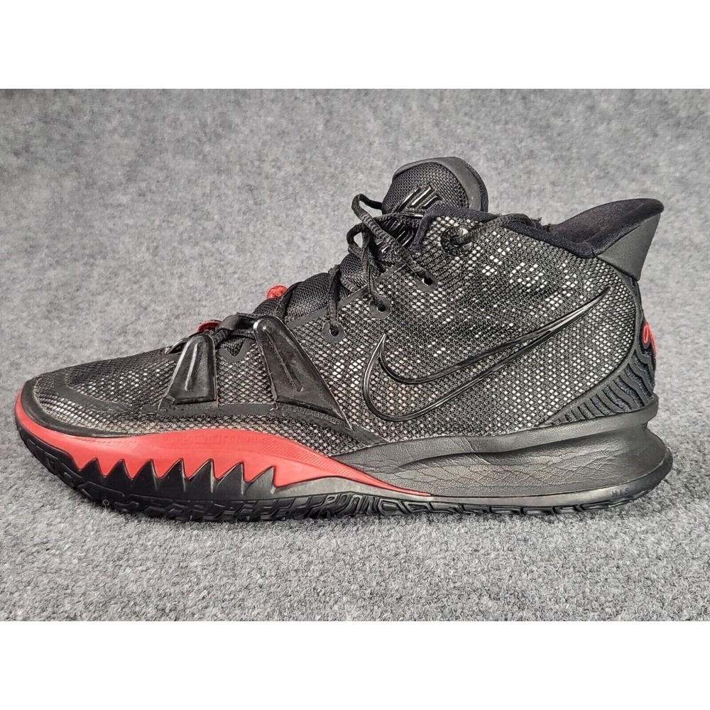Nike Kyrie 7 Bred Black University Red Men Sz 12 CQ9326-001 Basketball Sneakers